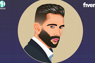 design vector portrait art cartoon from your photo