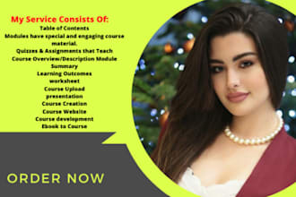 write online course content for any subject course creation and develop course
