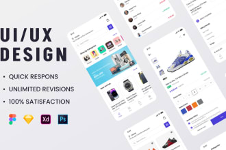 do mobile app UI UX design for android and ios
