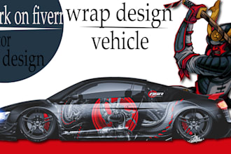 car wrap design and vehicle wrap