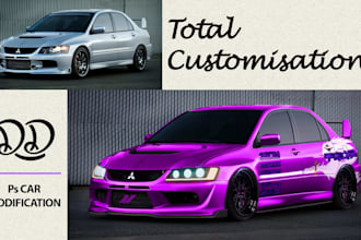 modify any car, however you like, using photoshop