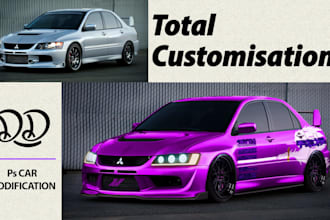 modify any car, however you like, using photoshop