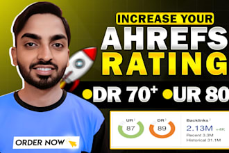 increase domain rating ahrefs dr 70 in 10 days domain rating