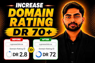 increase domain rating ahrefs dr 70 in 10 days domain rating