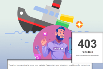 fix critical error, 403 forbidden, other bugs on your website