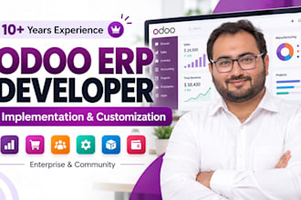 be your odoo developer for erp implementation and customization