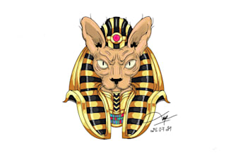 make a hand draw a tatto design with your idea