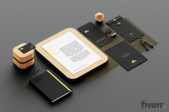 design logo, business card, letterhead, and stationery items