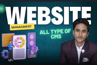 be in charge of website data entry work of all cms