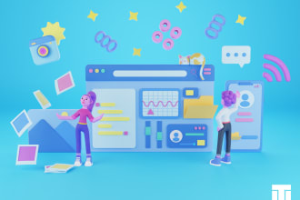 create 3d illustrations for websites, apps and more