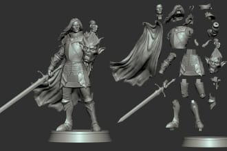 sculpt a 3d model for 3d printing