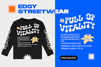 create typographic edgy design for your clothing brand