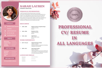 do professional resume design, edit resume, CV, linkedin profile