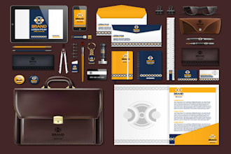 create corporate identity logo, business card or letterhead