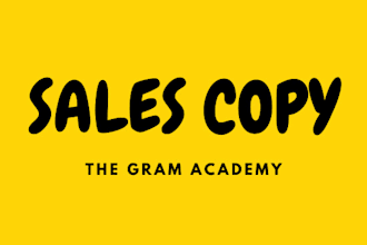 write you a highly converting sales copy