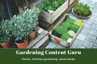 write SEO gardening content and plant guide articles