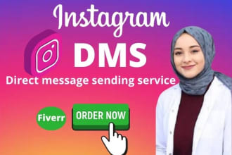 send instagram direct message or dms to promote your business