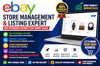 create SEO optimized ebay listings and manage your ebay store