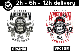 raster to vector tracing, redesign and clean up logo convert in 3 hours