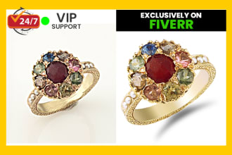 do jewellery retouching and jewellery photo editing professionally