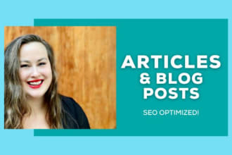 write engaging SEO blogs and articles