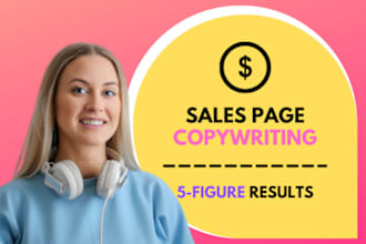 write sales page copy for your coaching program or course