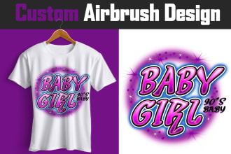 design awesome airbrush graffiti typography t shirt for you