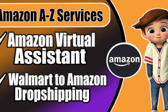 do walmart to amazon dropshipping, product listing and amazon store management