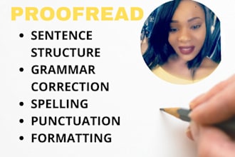 check your grammar, your document and proofread your writing