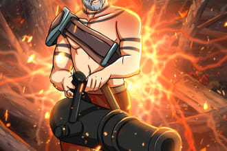 draw your oc , sfw , dnd , anime characters