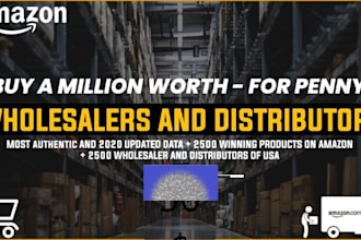 provide 50 suppliers and distributors for amazon fba wholesale