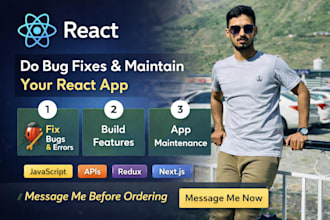 do bug fixes and maintain your react app