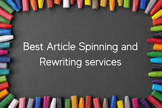 spin and proofread your articles