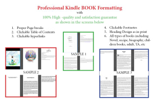 创建一个kindle电子书从word, pdf, rtf，页面，odt等