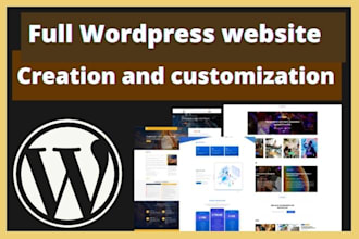 create your full wordpress website start to finish