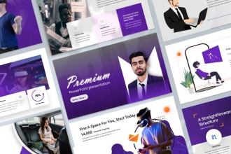design premium powerpoint presentation and pitch deck