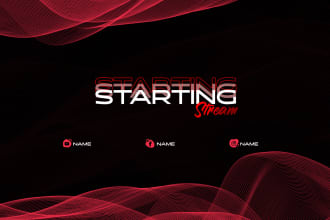 provide u high quality stream static overlay pack for twitch and youtube