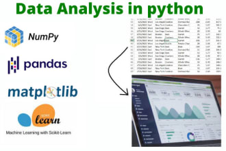 do data analysis using numpy pandas matplotlib and scikit learn