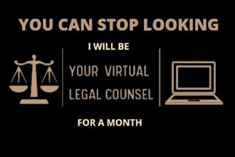 be your remote lawyer, draft and review business contracts