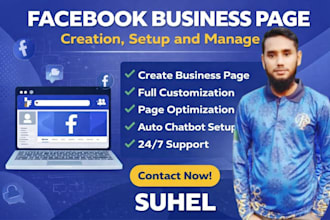 do facebook business page creation, setup and manage