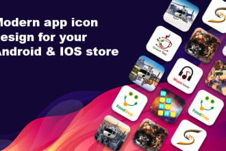 modern app icon design for your android and IOS store