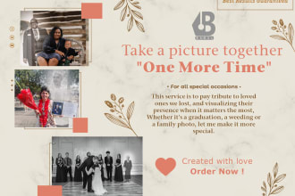add deceased loved ones into pictures in a beautiful way