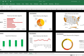 build professional excel dashboards, pivot table, and charts