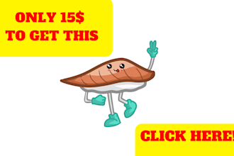 draw a cartoon character mascot food art illustration