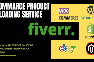 upload product on your online woo commerce, shopify   store within 24 hours