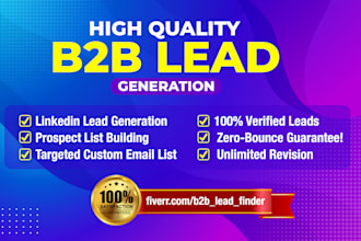 do lead generation, find email address contact info by web and linkedin research