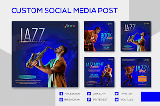 design 10 unique social media posts, banner ads
