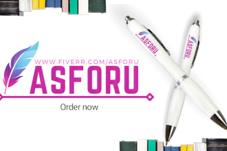 design or engraving ball pen stickers and template with your logo, company name