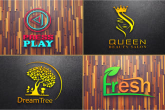 design trendy minimalist logo with corporate brand identity
