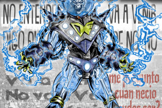 design a customized cartoon, comic, anime or manga character